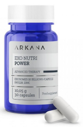 ARKANA -  EXO Nutri Power Хранителна добавка с екзозоми , цинк и пробиотици.  30 таблетки