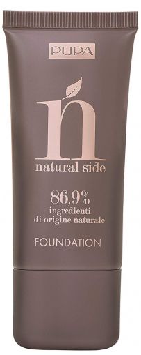 Pupa -  NATURAL SIDE  FOUNDATION  SPF 6  - Флуиден  фон  дьо тен. 30 ml