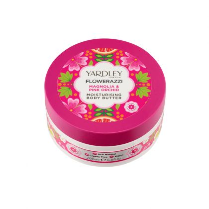 Yardley London - Flowerazzi -  Овлажняващо масло за тяло Магнолия и Орхидея. 200 ml