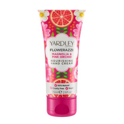 Yardley London - Flowerazzi -  Подхранващ крем за ръце  Магнолия и Орхидея. 75 ml