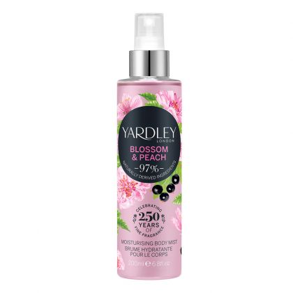 Yardley London - Blossom & Peach  -  Мист за тяло Черешов цвят и Праскова.200 ml