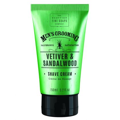 Scottish Fine Soaps  - Крем-лосион за бръснене Ветивер и Сандалово дърво 150 ml