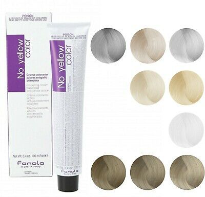 Fanola - NO YELLOW - Оцветяваща крем боя с анти-жълто действие No Yellow. 100 ml.