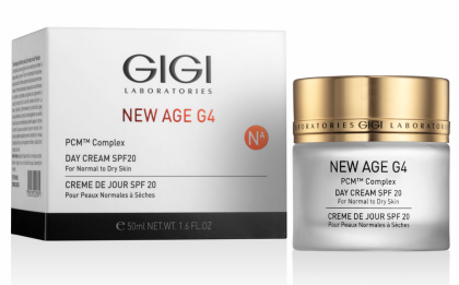 GIGI - NEW AGE G4 - DAY CREAM SPF 20    - Богат подхранващ дневен крем SPF 20. 50 ml