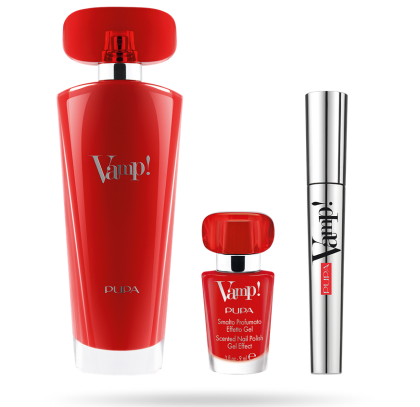 Pupa - SET VAMP! RED EDP 50ML + VAMP! MASCARA + SCENTED NAIL POLISH / Подаръчен комплект за жени