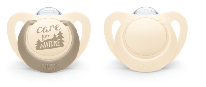 NUK for NATURE биберон залъгалка силикон 0-6 мес. 2бр.