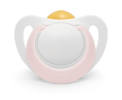 NUK - биберон залъгалка каучук 0-6мес. 1бр. STAR + кутийка.