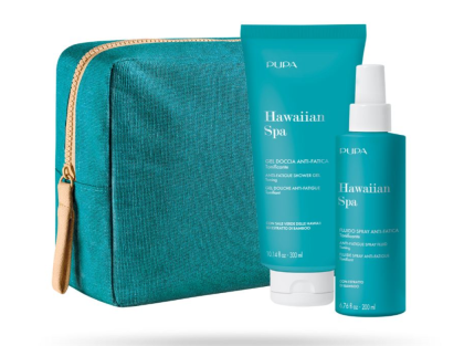 Pupa - HAWAIIAN SPA KIT -  ANTI FATIGUE SHOWER GEL 300 ml + ANTI FATIGUE SPRAY FLUID 200 ml  - Комплект за тяло  -  тонизиращ душ гел и спрей флуид  за тяло