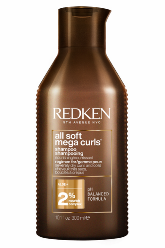 Redken All Soft Mega Curls - Хидратиращ шампоан за къдрава коса. 300 ml