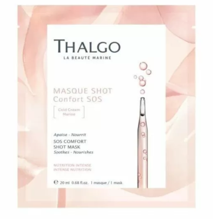 Thalgo -  CICA MARIN  SOS Confort Shot Mask - Успокояваща шот маска с морски комплекс. 20ml 