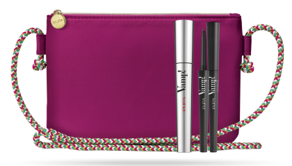 Pupa - VAMP! KIT - MASCARA & EYE PENCIL Комплект спирала ултра обем, водоустойчив молив 2 в 1 и чантичка.