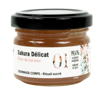 Académie - Захарен скраб за тяло с японска вишна  Sakura. 60 ml