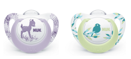 NUK - биберон залъгалка силикон 6-18 мес. 2бр GENIUS + кутийка за съхранение и стерилизация в микровълнова.