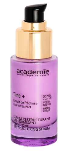 Académie - Time + -  Реструктуриращ серум за лице с екстракт ликориция. 30 ml