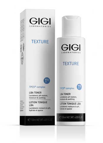 GIGI TEXTURE LBA TONER - Уникален Тоник пилинг за почистване, балансиране и възстановяване на влагата за всеки тип кожа с лактобионова киселина. 120 ml