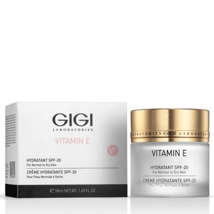 GIGI - VITAMIN E – HYDRATANT SPF 20 - Овлажняващ крем за нормална и суха кожа . 50 ml