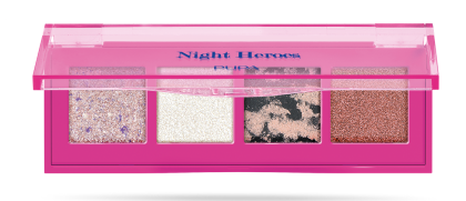 Pupa - NIGHT HEROES   ПАЛИТРА 4 СЕНКИ / PALETTE 4 MULTIFINISH EYESHADOWS. 
