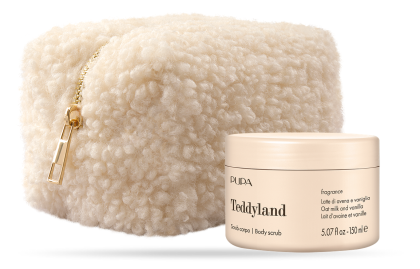 PUPA MILANO - TEDDYLAND  ЕКСФОЛИАНТ ЗА ТЯЛО + НЕСЕСЕР / 4 аромата. 200 ml