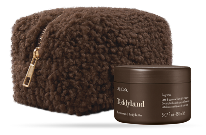 PUPA MILANO - TEDDYLAND  ПОДХРАНВАЩ КРЕМ ЗА ТЯЛО + НЕСЕСЕР / 4 аромата. 150 ml