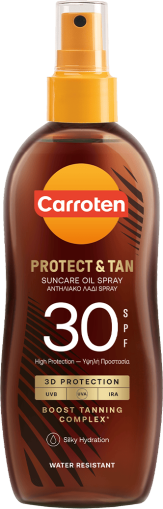 Carroten - Слънцезащитно олио за бързо придобиване на тен SPF30 -  Tan&Protect  SPF30.  150ml.