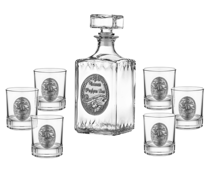 Freitas & Dores - Сет бутилка ЧРД + 6 чаши кораб