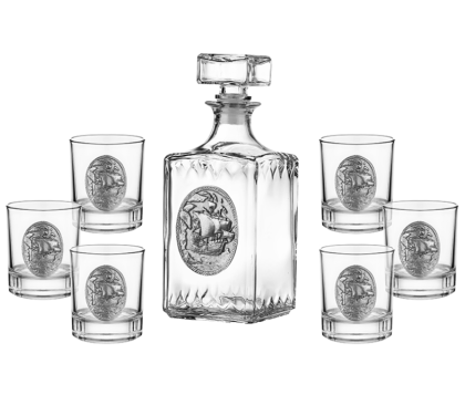 Freitas & Dores - Сет бутилка кораб + 6 чаши кораб