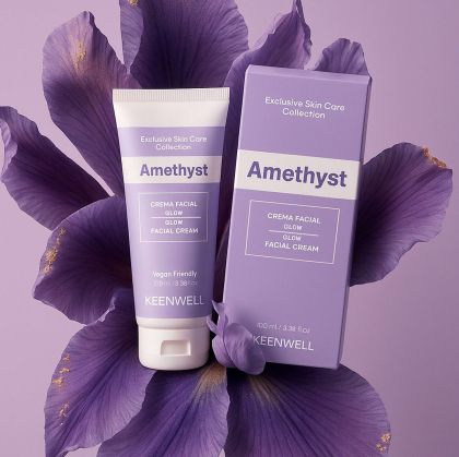 Keenwell - AMETHYST GLOW FACIAL CREAM  КРЕМ ЗА ЛИЦЕ ЗА БЛЯСЪК . 100 ml