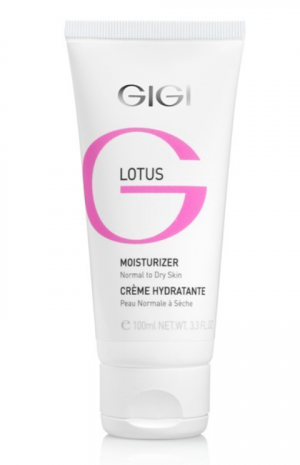 GIGI - LOTUS LINE - MOISTURIZER DRY SKIN - Овлажняващ крем за нормална и суха  кожа . 100 ml