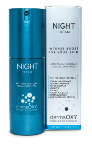 DermaOxy - Night Cream - Нощен регенериращ крем с хиалурон. 30ml
