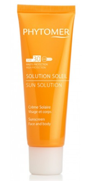 Phytomer -  SUN SOLUTION Sunscreen Face and Body  - Слънцезащитен крем   SPF 30 . 125 ml.