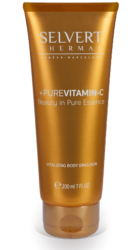 Selvert Thermal - +PURE VITAMIN C - Vitalizing Body Emulsion  Хидратираща емулсия за тяло:. 200 ml