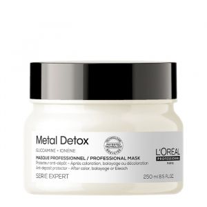 L`Oreal Professionnel Metal Detox Mask - Професионална предпазваща и неутрализираща метала в косъма маска, подходяща за боядисана и изсветлена коса. 250ml