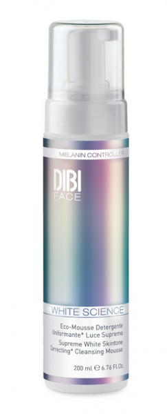 DIBI  -  Почистваща пяна за лице / Supreme light uniforming* eco-mousse cleanser White Science. 200ml