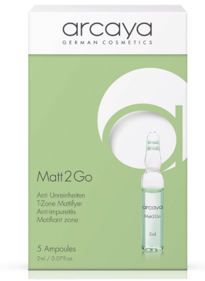 Arcaya  -  Matt2Go -  Ампули за незабавен матиращ ефект. 5x2 ml