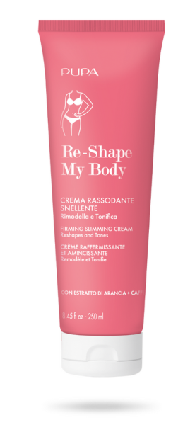 Pupa -   RE - SHAPE MY BODY FIRMING SLIMMING CREAM  / Оформящ стягащ крем за тяло.  250 ml