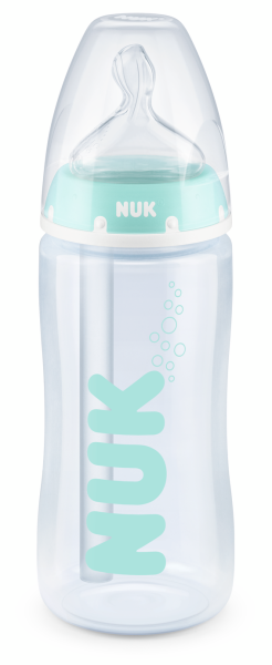 NUK -  First Choice РР Шише Anti-Colic Professional Temperature Control 300мл. със силиконов биберон 0-6мес. 