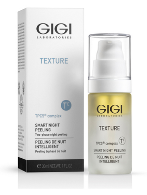 GIGI TEXTURE Smart night peeling - Двуфазен серум-пилинг ревитализант с мултифункционално действие. 30 ml