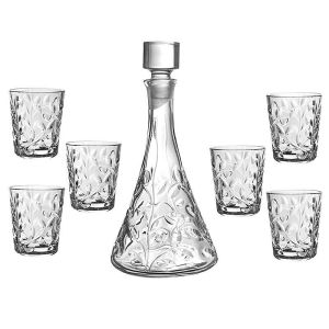 DaVinci Crystal - Сет бутилка + 6 чаши за ликьор LAURUS