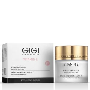GIGI - VITAMIN E – HYDRATANT SPF 20 - Овлажняващ крем за нормална и суха кожа . 50 ml