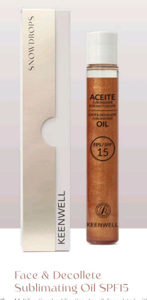 Keenwell -  SNOWDROPS сублимиращо сухо олио за лице и деколте.75 ml