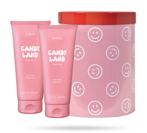PUPA MILANO - HAPPY BOX   KIT 1  ДУШ ГЕЛ + МЛЯКО ЗА ТЯЛО  + МЕТАЛНА КУТИЯ/ 6 аромата. 200 ml