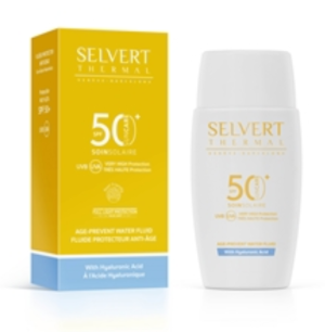 Selvert Thermal  - Sun Care Age-Prevent Water Fluid with Hyaluronic Acid SPF 50+ / ежедневен флуид с висока широкоспектърна защита. 50 ml