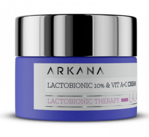 ARKANA - Lactobionic 10% & Vit A+C / Регенериращ Лактобион крем с витамини.  50ml