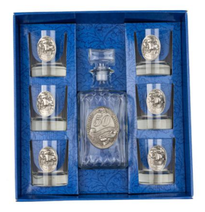 Freitas & Dores- Сет бутилка 50 год. + 6 чаши кораб.