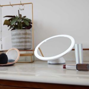 Lanaform - Огледало с една страна и увеличение X 5 / 2-in-1 Mirror - LED illuminated mirror ×5.