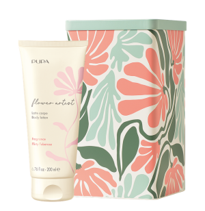 PUPA MILANO - FLOWER ARTIST  BODY LOTION /  Мляко за тяло с флорални аромати за жени в 6 аромата с красива метална кутия.  200 ml