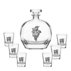 FREITAS & DORES - Сет бутилка + 6 чаши за ракия