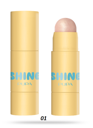 PUPA - SHINE FACE HIGHLIGHTER STICK / СТИК ХАЙЛАЙТЪР ЗА ЛИЦЕ.  3 цвята  