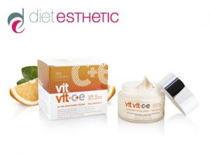 Diet Esthetic -  Крем за лице VIT VIT C+E SPF 15 – ултра избелващ, 50 ml