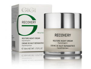 GIGI - RECOVERY - RESTORE NIGHT CREAM - Възстановяващ нощен крем против зачервяване и раздразнения. 50 ml